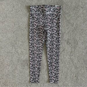 Aerie Leggings Chill‎ Play Move Floral Pull On Stretch Waist Leggings Medium